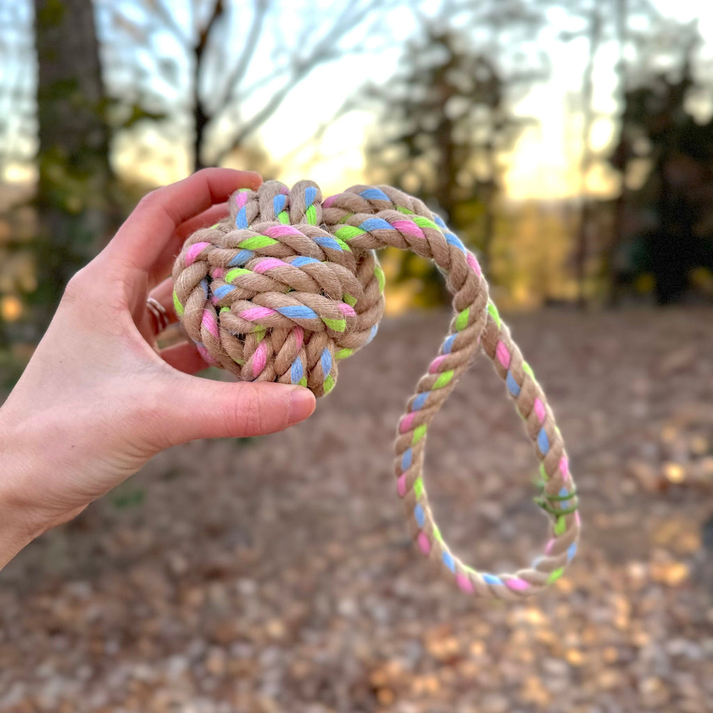 Rainbow Joy Hemp Rope Tug Toys